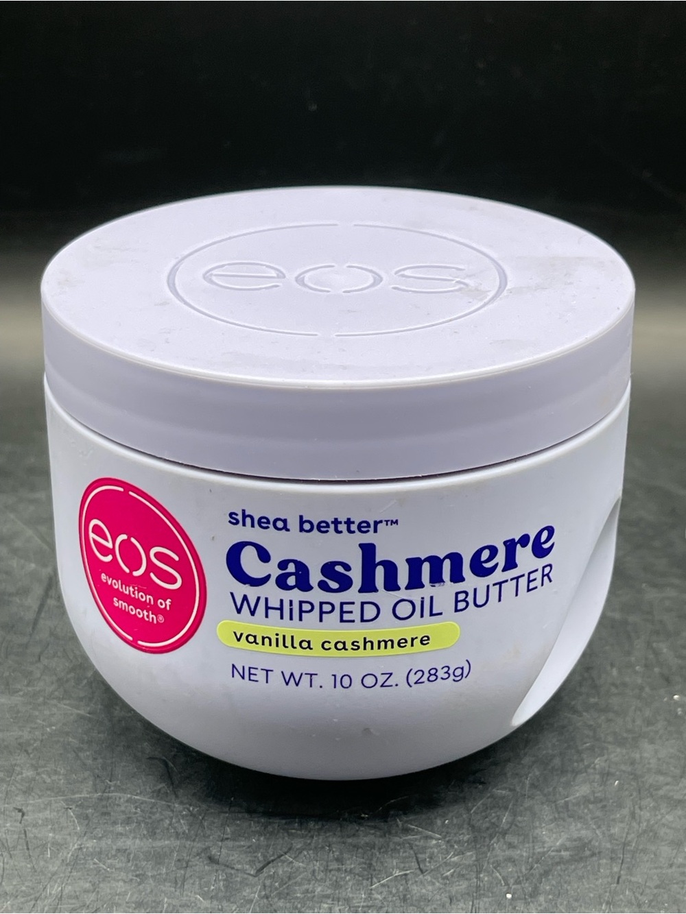 eos Cashmere Whipped Oil Butter - White with Pink and Yellow Accents